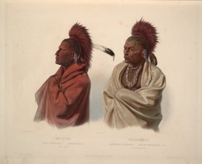 Saki Indian and Musquake Indian by Karl Bodmer